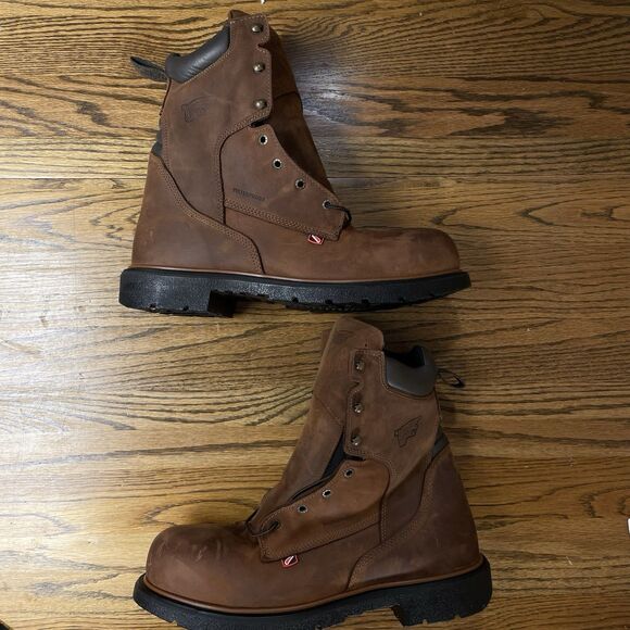 Red Wing 4200 Dynaforce Waterproof Boots (Steel Toe) Brown NEW Men’s Size 13